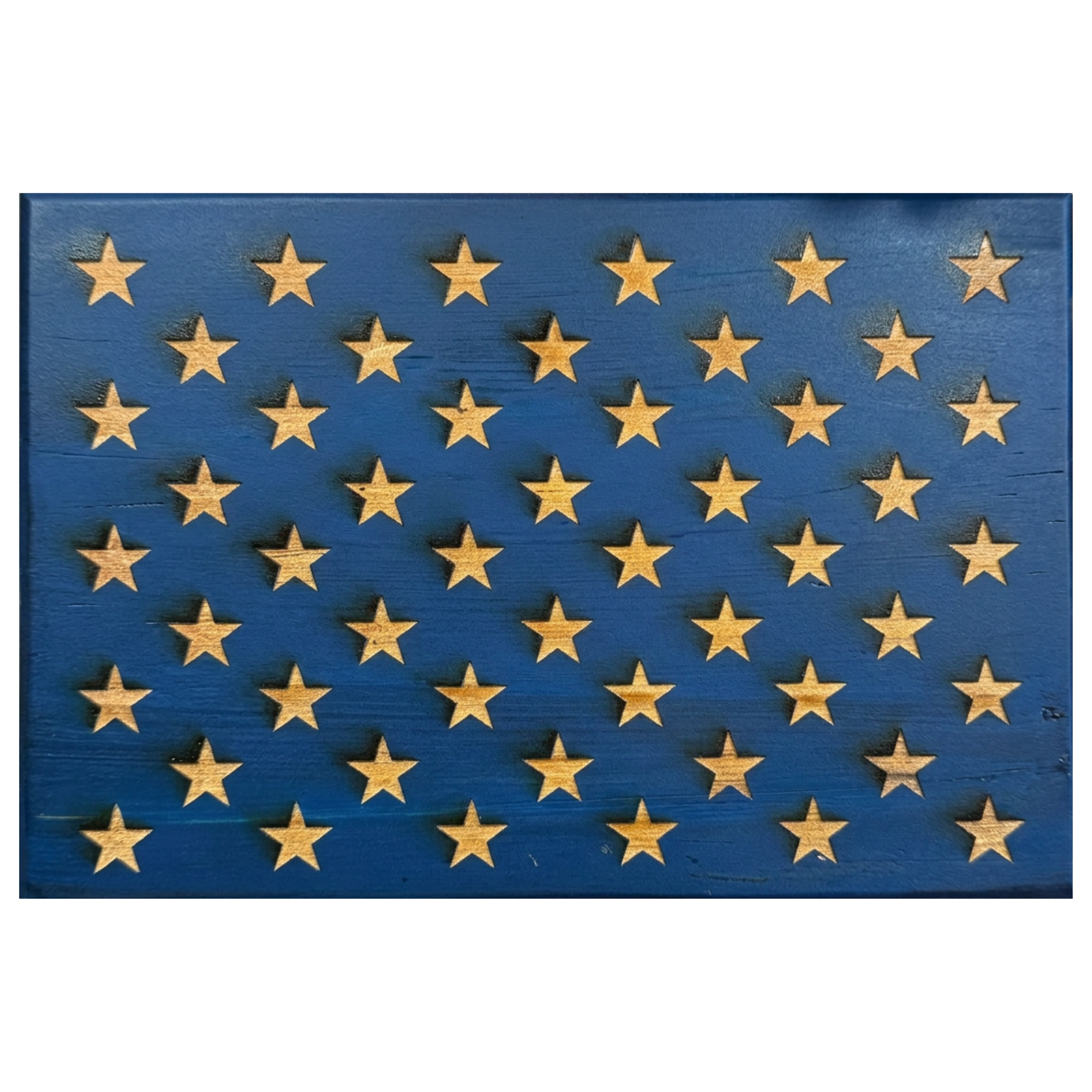Sophie Cunningham Pointing Wooden American Flag