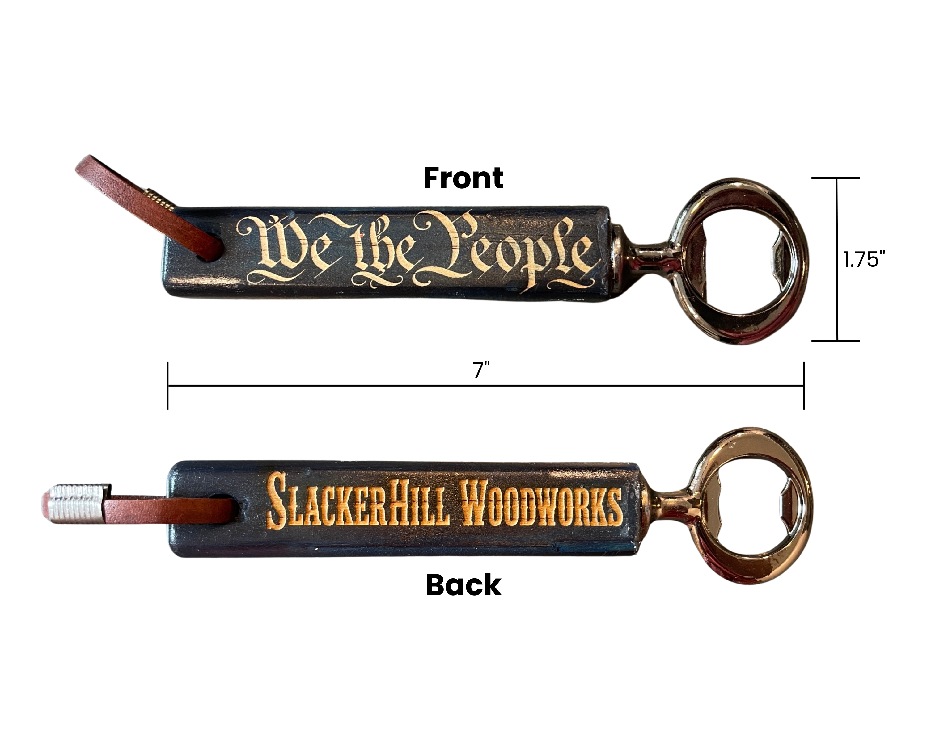 "We The People" Wooden Bottle Opener