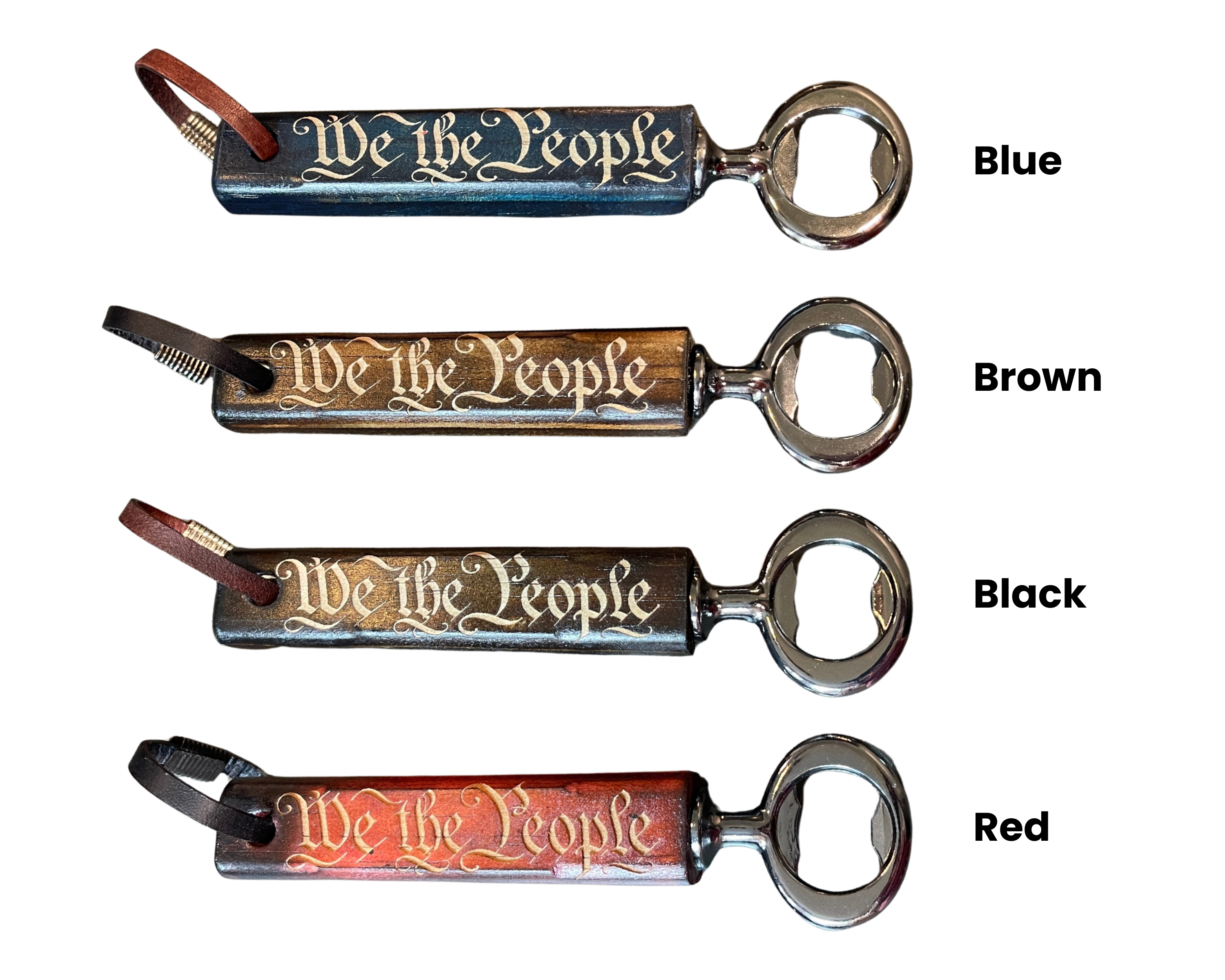 "We The People" Wooden Bottle Opener