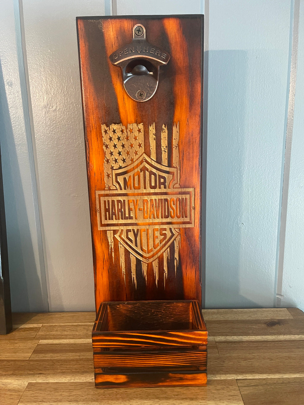 Mounted Bottle Openers w/ Magnetic Cap Catcher