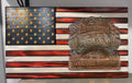 Liberty’s Last Defense – Second Amendment Wooden American Flag