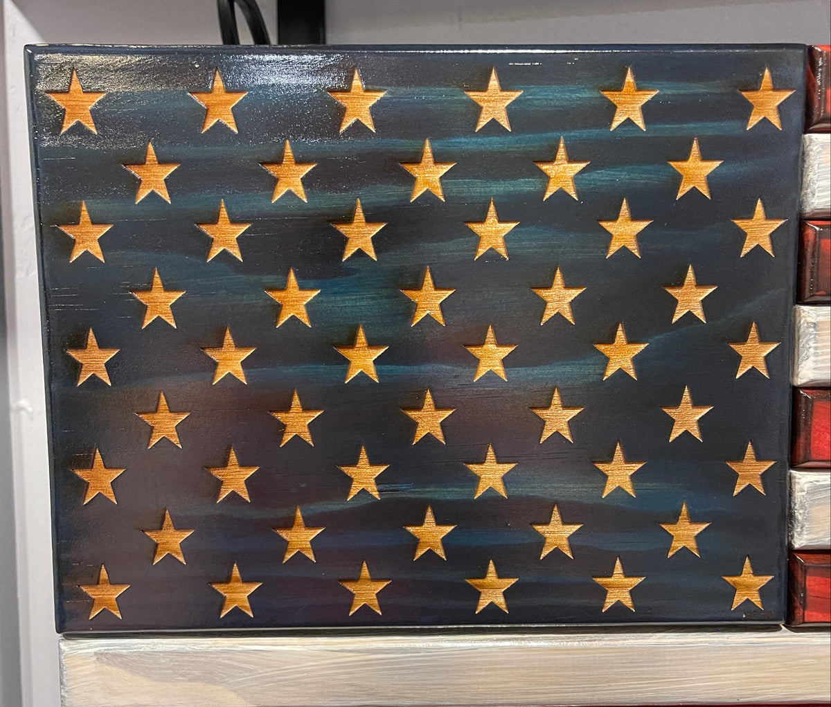 Liberty’s Last Defense – Second Amendment Wooden American Flag