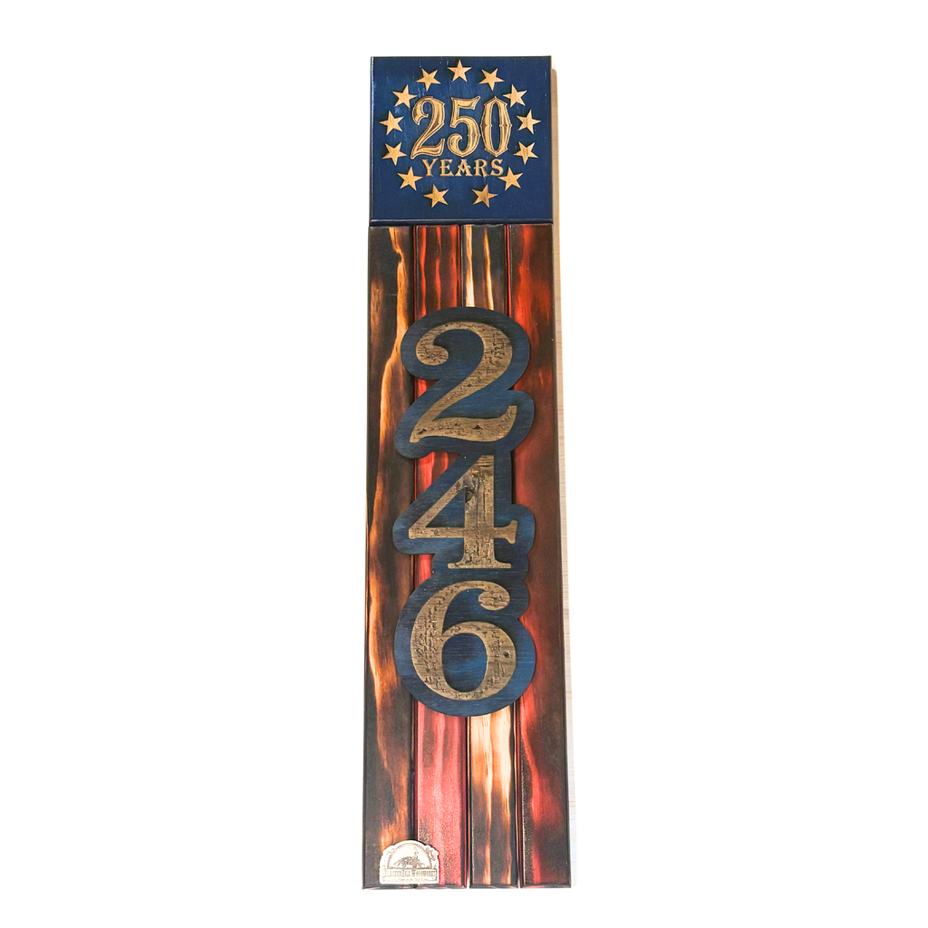 American Flag Address Sign