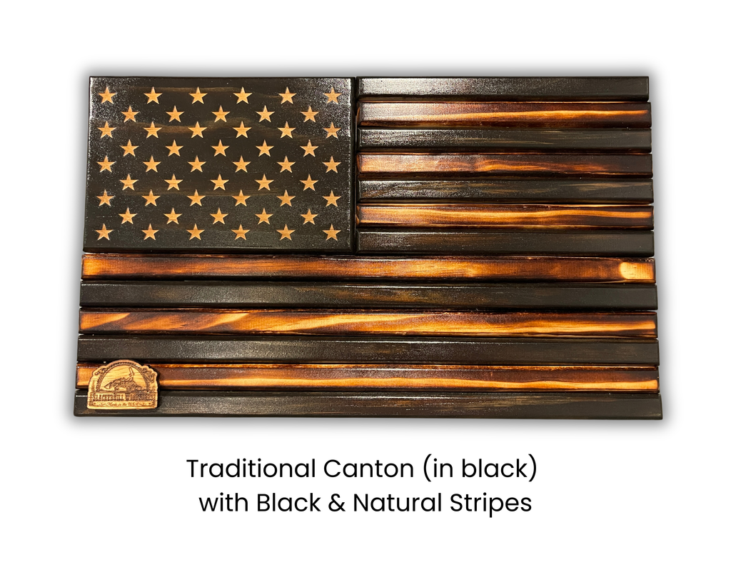 Sophie Cunningham Pointing Wooden American Flag